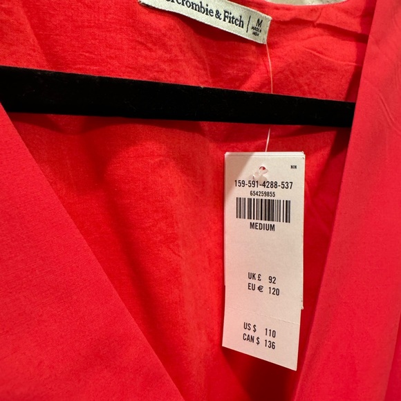 Abercrombie & Fitch V-Neck Ruffle Sleeve Dress - Picture 4 of 4